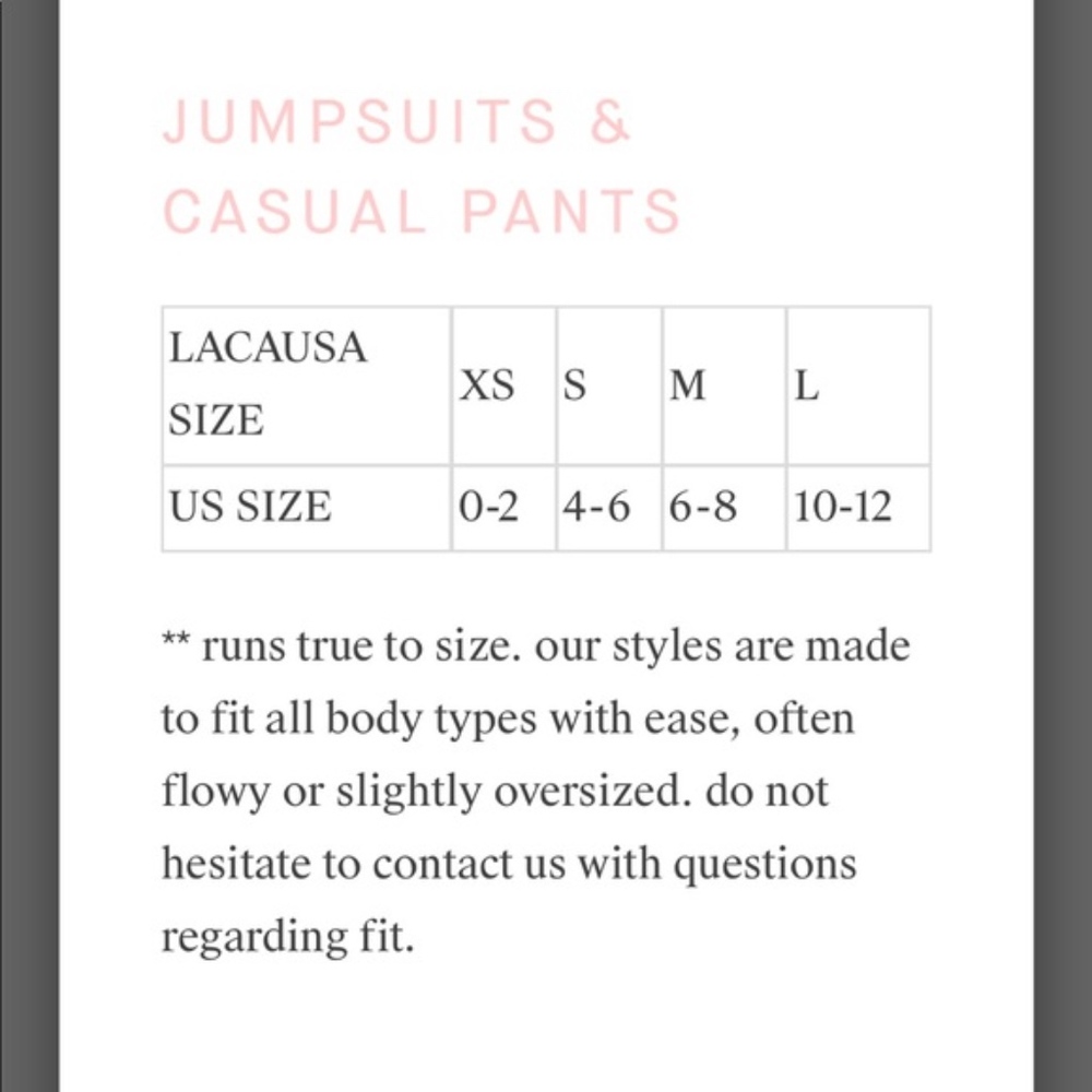 LACAUSA Santi jumpsuit size M - Picture 6 of 6